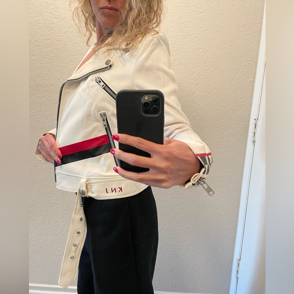 NWT Kendall x Kylie x Logan Reel 100% Leather Jacket